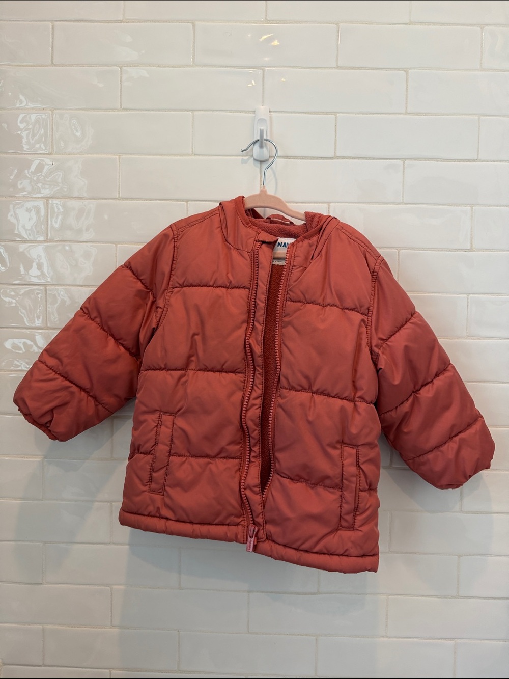 Old Navy Kids Coral Puffer Jacket